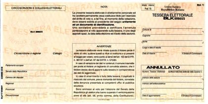Rilascio Tessere Elettorali