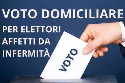 Referendum Costituzionale 22-23 Marzo 2026. Avviso Voto a Domicilio